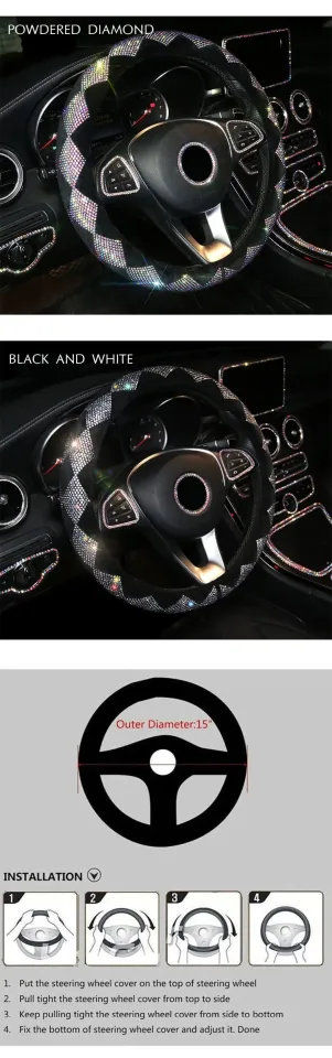 Universal Car Steering Wheel Cover Bling Car Accessories Interior