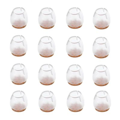 ✑♙ 16 PCS Silicone Chair Leg Caps Table Foot Pads for Round 12-17mm Bottom Non-Slip Desk Foot Covers Floor Protectors Cover