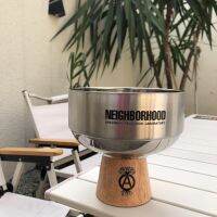 Popular logo NBHD stainless steel pallet sitting room porch small object keys for solid wood base to receive a disc storage plate