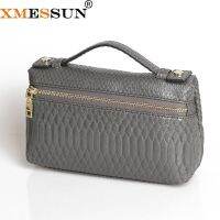 ZZOOI XMESSUN High Quality Snake Pattern Clutch Make Up Bags for Women 2023 Fashion Trendy Travel Bag Luxury Handbags and Purses