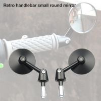 ❄ 2pcs Motorcycle Rearview Mirror Handle Bar End Mount Retro Mirror Reflector Motorbike Modified Accessories Side Mirrors