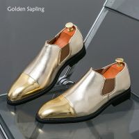 Golden Sapling Dress Shoes Fashion Wedding Flats Mens Casual Business Shoe Formal Loafers Men Social Moccasins Leisure Loafer