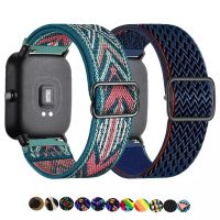 20mm/22mm band For Amazfit GTS/2/2e/3/GTS2 Mini/GTR/3/Pro/GTR2/47mm/42mm/stratos Nylon Elastic Watch Bracelet Amazfit bip strap