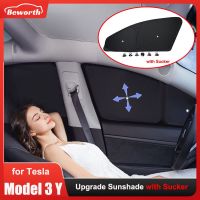 【hot】℗  Model3 2023 Upgrade Sunshade for Tesla 3 Y S X Car Side Window Privacy Shading Custom Front Rear Windshied