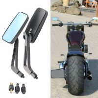 8mm 10mm Motorcycle Rear Mirrors For Kawasaki Vulcan 800 900 1500 For Honda Street Bicycles Handlebar Back View Side Indicator