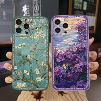 เคสป้องกันสำหรับ VIVO Y15A Y15S T1 5G T1X Y02S Y21S Y21A Y02 Y02A Y36 Y33S ขอบสี่เหลี่ยม Y12S Y11S Y01 Y12A Y20s Y20A Y22 Senery ภาพวาดสีน้ำมันเรือน