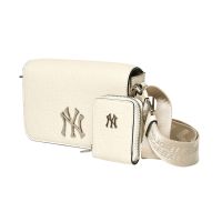 ?Best Seller? MLB กระเป๋าสะพาย MONOGRAM 3ACRS032N 50CRS CREAM  NEW YORK YANKEES ลิขสิทธิ์แท้?