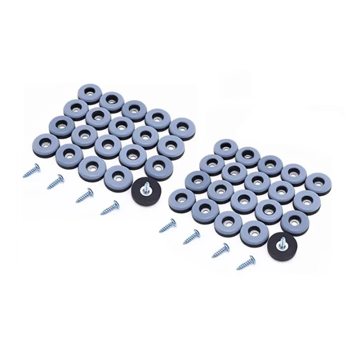 40Pcs Furniture Gliders PTFE Easy Moving Sliders with Screw Floor