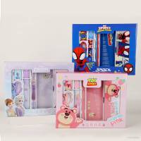 Spider-Man Frozen Lotso strawberry bear pencil Cartoon stationery gift box set for girls student learning supplies