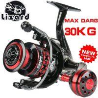 READY STOCK Lizard  Max Drag 30kg 2000-7000 Size 12+1 Ball Bearings Big Trolling Fishing Reels Carp Metal Fishing Reels