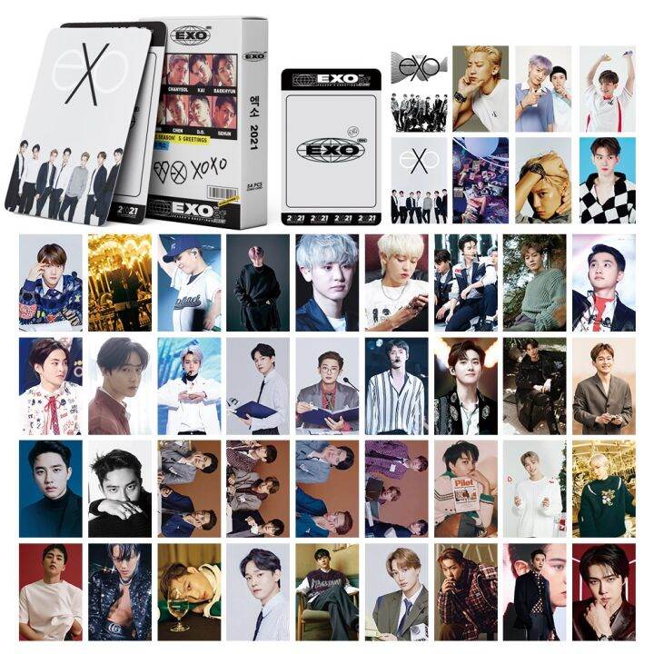 linxx-54-ชิ้น-exo-อัลบั้มโลโม่การ์ดรูปภาพโปสการ์ด-2021-xoxo-baekhyun-chanyeol-sehun-sehun-series