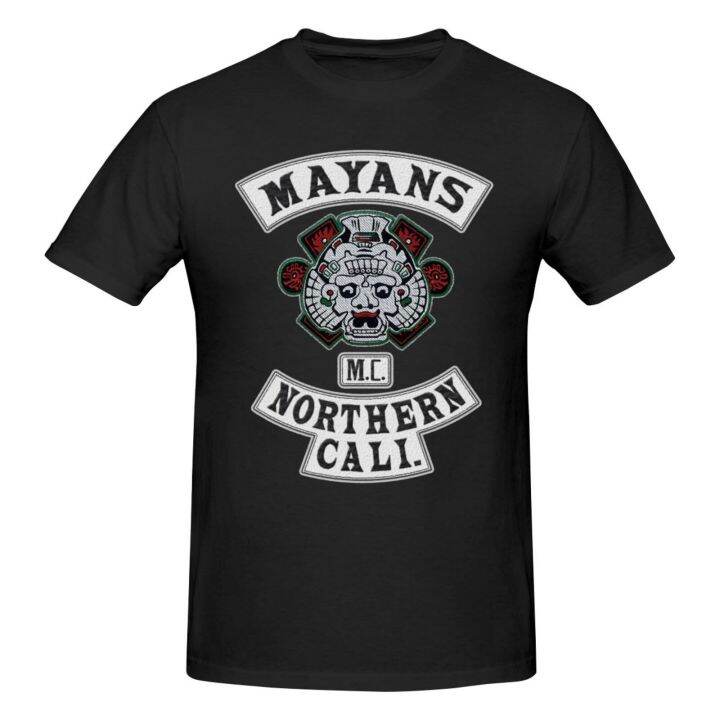 Mayans Mc Detailed Kutte Mono Cool Skin-Friendly Cotton T-Shirts ...