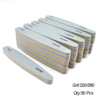 50 Pcs Nail File 220280 Sponge Nail Sanding Polisher Buffer Blocks Grey Nails Files 100180 Professional Salon Nailart Supplies