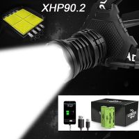 300000 lm xhp90.2 led headlight xhp90 high power headlamp torch usb 18650 rechargeable xhp70 head light xhp50.2 zoom head lamp