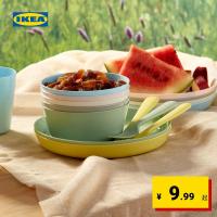 High-end IKEA IKEA KALAS childrens bowls multi-color 6 pieces simple and cute childrens utensils durable and scratch-resistant