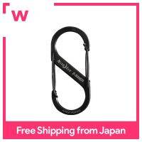 NITEIZE (Night Eyes) Esuzina สแตนเลส Carabiner 2สีดำ SB2-03-01 (ญี่ปุ่น)