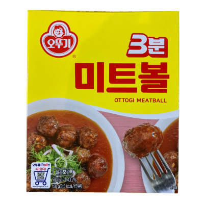 อาหารเกาหลี มีทบอล ottogi meatball 오뚜기 3분 미트볼 150g