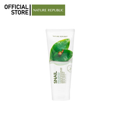 NATURE REPUBLIC FRESH HERB SNAIL CLEANSING FOAM (170ml) โฟมทำความสะอาดผิวหน้า