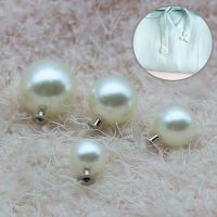 【CW】 100 Pcs 6-18mm Wedding Dresses Button White Pearl Rivets Crafts Decor Head Acryl Rivet Pants Hat Bag Shoes