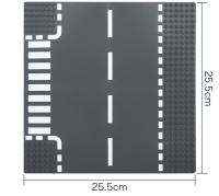 ShockZone แผ่นเพลทเลโก้ ชุดถนน (  BUILDING PLATE ) ขนาด 25.5 x 25.5 cm. เหมาะสำหรับเด็กอายุ 3 ปีขึ้นไป