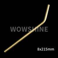 Wowshine Free Shipping New Gold 8x215x0.55MM Bent Stainless Steel 304 Straws 10pcs/Lot