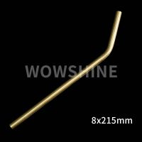 Wowshine Free Shipping New Gold 8x215x0.55MM Bent Stainless Steel 304 Straws 10pcs/Lot Specialty Glassware