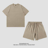 Spot Summer Dadi Set Cotton Short Sleeve Shorts MenS Penta Pants 270G Mao Ring Skin High -End Age