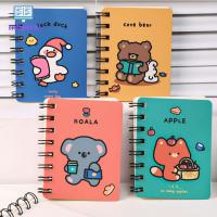 สมุดโน้ต สมุดโน้ตบันทึก สมุดโน๊ตน่ารัก การ์ตูน Kawaii Writing Pads กระดาษเปล่า เครื่องเขียนเกาหลี วางแผนรายสัปดาห์รายวัน A7 Notebook Diary Book Mini Pocket Book Coil Notepad