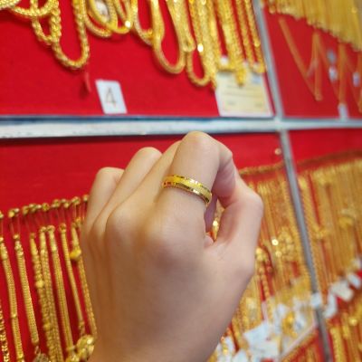 แหวนทองเยาวราชแท้100% น้ำหนัก1.8กรัม โดยห้างเพชรทองกิมหลี