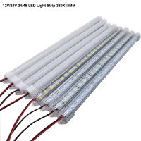 【CC】✐  1PCS 12V/24V 24/48 Strip 330X15MM Hard Rigid Tube Bar Lamp IP65 5730-led bead Lights Strips