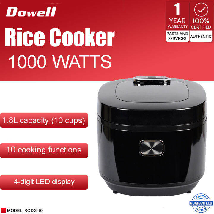 DOWELL LOW CARB RICE COOKER RCDS10 Lazada PH