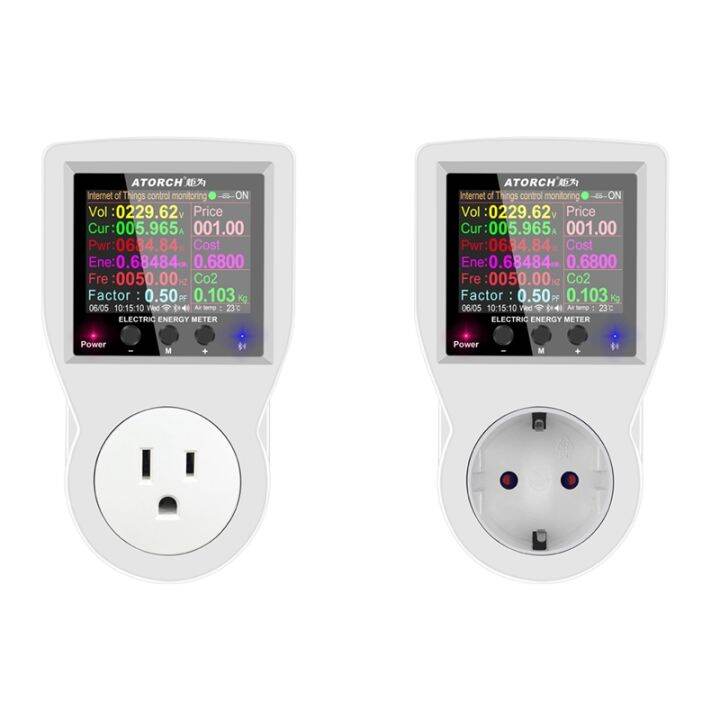 ATORCH WIFI Digital Wattmeter 220V AC Power Meter Electricy Consumption