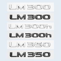 Refit 3D Chrome Glossy Black ABS Letters Number LM300 LM350 LM300h HYBRID Emblem For Lexus Car Trunk Logo Badge Sticker