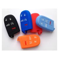 hgjmgkkk Car Remote Key Covers Case For Fiat Jeep Renegade Grand Dodge Ram 1500 Journey Charger Dart Challenger Chrysler Car Accessories