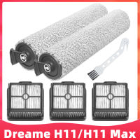 สำหรับ Xiaomi H11 Dreame/H11สูงสุดเปียกและเครื่องดูดฝุ่นแบบแห้งแปรงลูกกลิ้งอะไหล่ทดแทนตัวกรอง Hepa อุปกรณ์เสริม