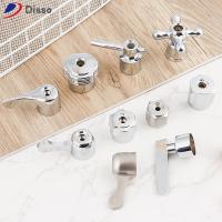 DISSO 1Pcs สากล มือจับสวิตช์ Faucet แกน Handwheel รางน้ำขนาดเล็ก Faucet Handle วาล์วสามเหลี่ยม ที่จับอ่างล้างหน้า