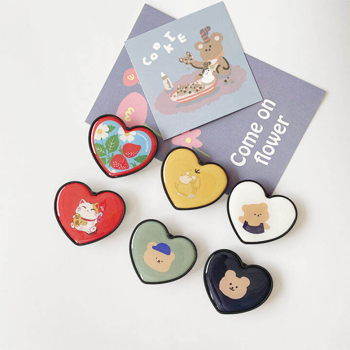 cw-cartoon-cute-love-heart-korea-griptok-foldable-mobile-phone-holder-stand-for-samsung-smartphone-finger-grip-ring-cket