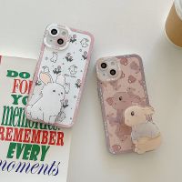 For Honor X8 9X 10i 20 50 Pro 60 70 Cute Rabbit With Holder Soft TPU for Huawei Y9 Prime 2019 Y7A Nova Y70 P Smart Z Phone Cover