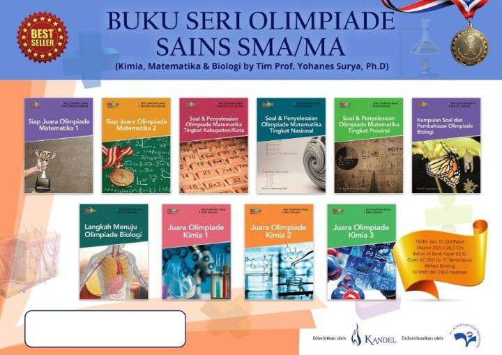 Buku Olimpiade Matematika Olimpiade Kimia Olimpiade Biologi Sma Penulis Tim Prof Yohanes Surya 7533