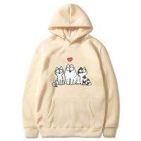 Sudadera con capucha de Simons Cat Harajuku para niños y niñas, ropa de calle de Manga con estampado de Anime, jerséis de lana a la moda