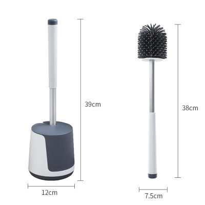 TPR Silicone Toilet Brush No Dead Ends To Wash The Toilet Brush Soft Hair Household Toilet Toilet Cleaning Kit