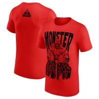 2023 NEW New Mens Casual Short Sleeved Wwe Monster Bomb Print 2023 fashion t-shirt