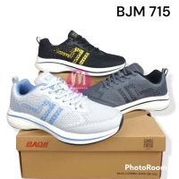 BAOJI BJM 715 รองเท้าผ้าใบเบาจิ เบาจิ รองเท้าวิ่ง รองเท้ากีฬา รองเท้าผ้าใบ