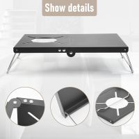 Black Folding Multi-Purpose Heat Insulation Table Aluminum Alloy Soto St-310 Single Burner Table for 4 Types of Burners