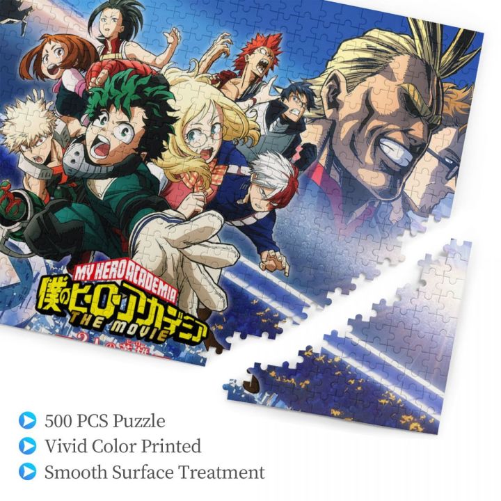 my-hero-academia-wooden-jigsaw-puzzle-500-pieces-educational-toy-painting-art-decor-decompression-toys-500pcs