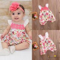 COD DSFERTEREERRE ♛loveyourself1♛-Lovely Newborn Toddler Baby Girls Sleeveless Romper Lace Floral Romper Outfits New