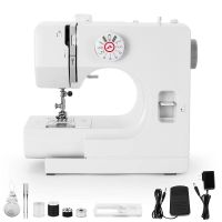 Household Sewing Machine Portable Electric Sewing Machines with 12 Built-in Stitch Patterns Light Adjustable Speed Control Sewing Machine Parts  Acces