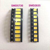 100ชิ้นคุณภาพสูงจำนวนมาก SMD2835 SMD5730ทองแดง3V 60-65LM ไฟ LED ไดโอดเปล่งแสง0.5W ชิพสว่างสุดๆ LED ลูกปัดนำสีขาว