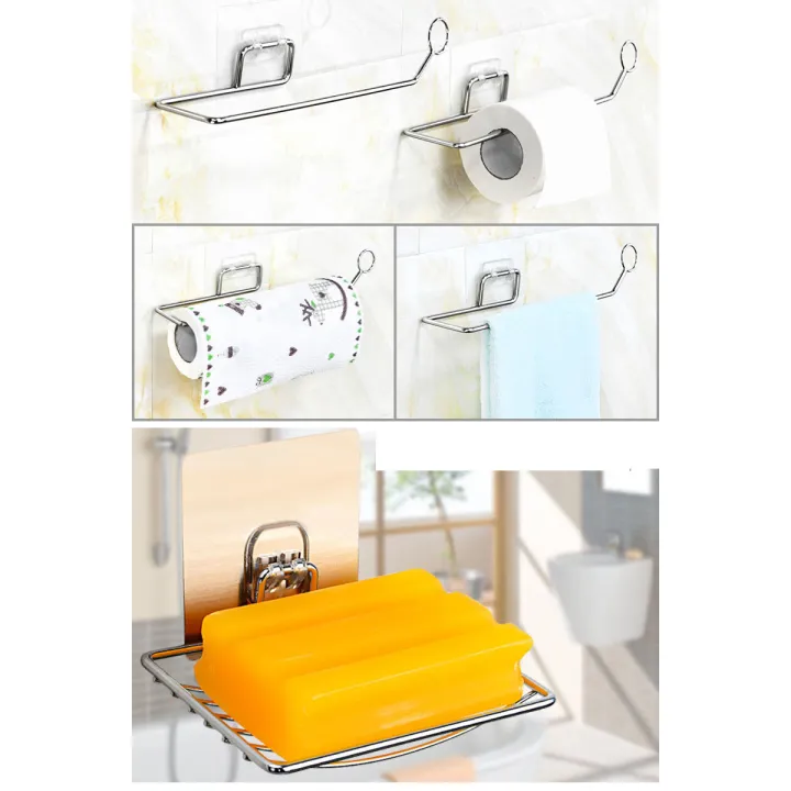 free (((stainless Soap Holder ))) ~~~~~Stainless Steel ((Self-Adhesive ...