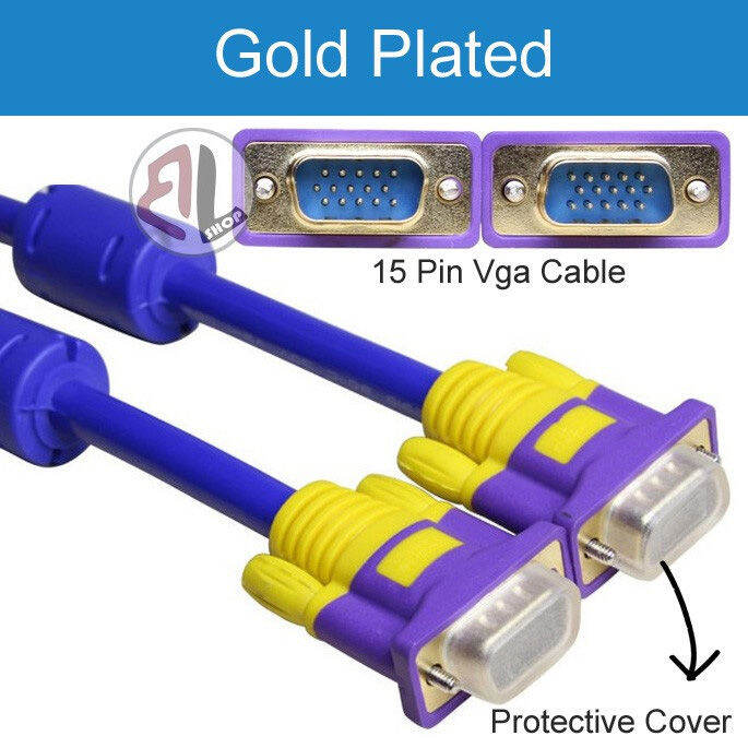 3M High Quality VGA Cable (3+9) Support resolutions up to 1920 x 1200
